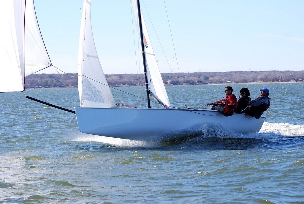 Mauri Pro Sailing Team members (Rod Favela, Giacomo Mauri and Juan Mauri) sail testing the Viper 640 © Mauri Pro Sailing . http://www.mauriprosailing.com